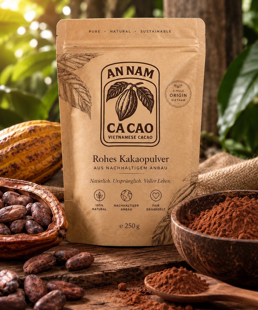 An Nam Cacao Rohes Kakaopulver
